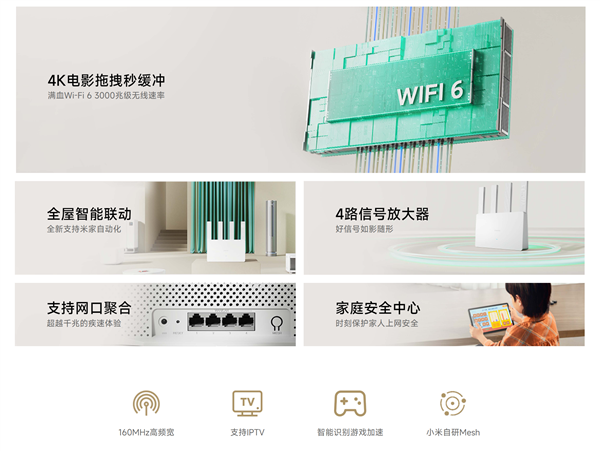 159元 小米路由器AX3000E开售:满血Wi-Fi 6 自研Mesh