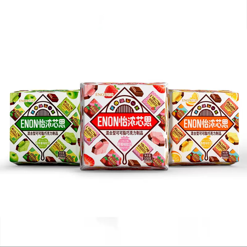 怡浓 草莓香橙夹心黑巧克力 108g