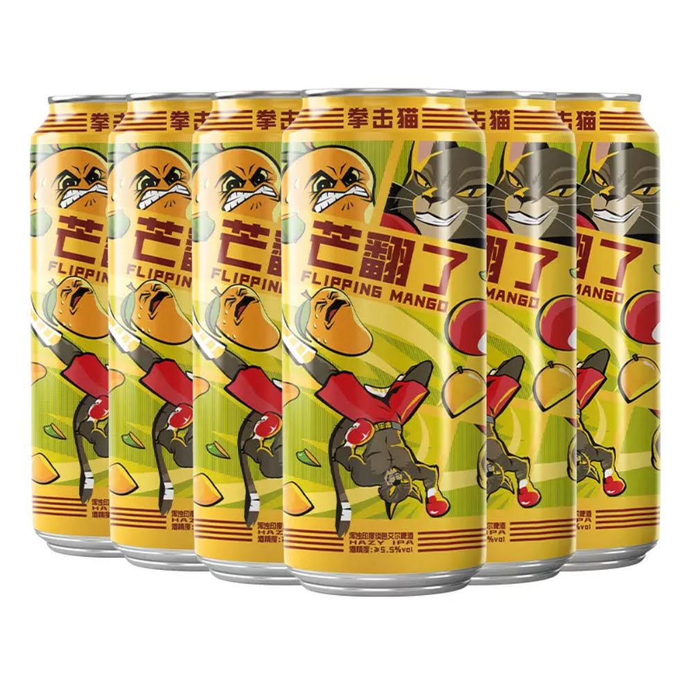 百威英博 拳击猫 草莓口味精酿啤酒 500ml*6